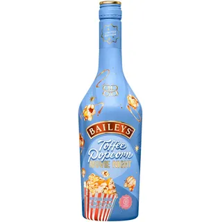 Baileys Toffee Popcorn Likör, pur auf Eis oder in Cocktails genießen, Aromen von Butter und Sahne, perfekt für Filmabende und an Weihnachten, 17% vol, 70 cl