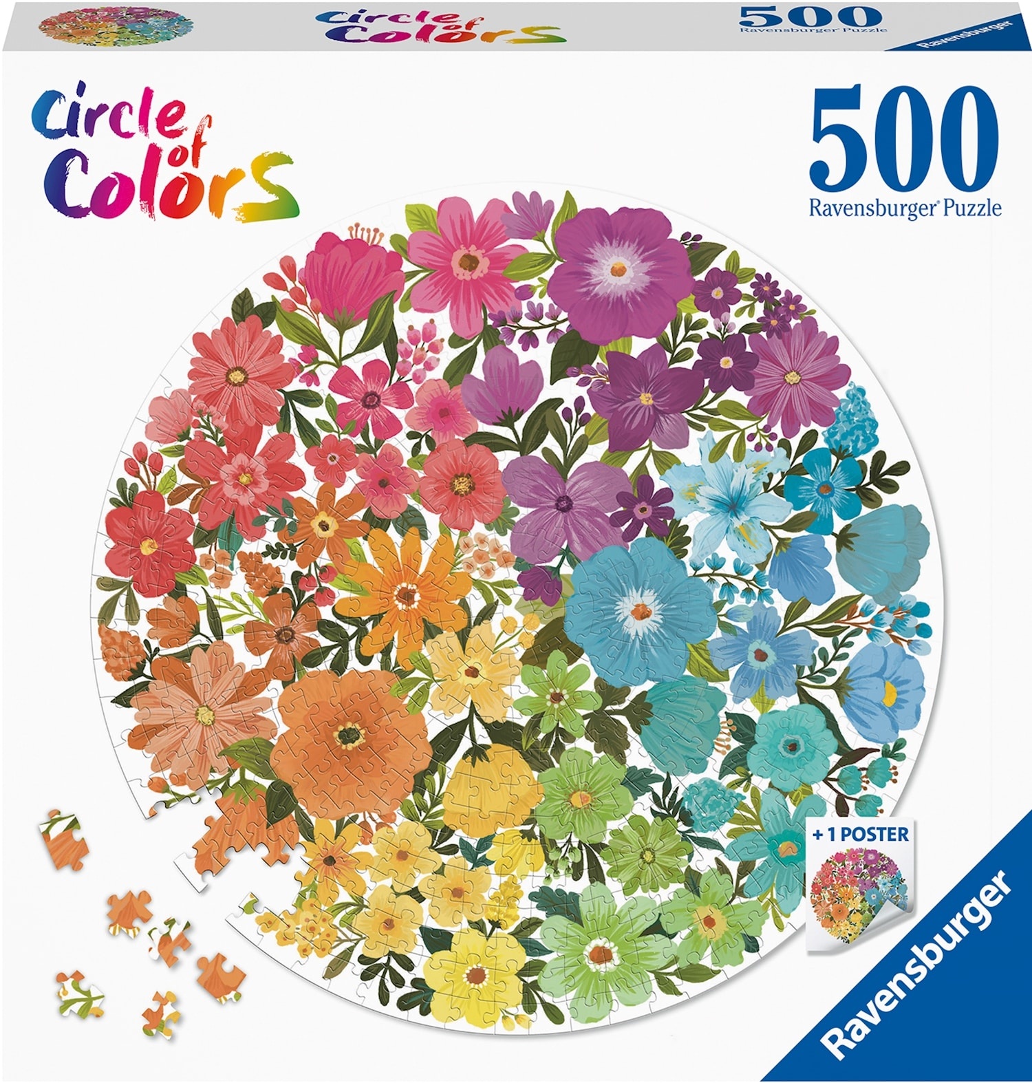 Ravensburger Kreis der Farben - Blumen (500 Teile)