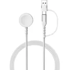 2in1-Apple-Watch-Schnellladekabel mit USB-C und USB-A, 5 Watt, 100 cm