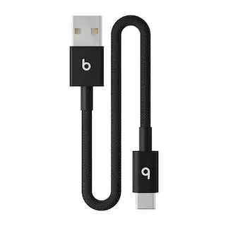 Apple Beats USB-A zu USB-C gewebtes Kabel 0.2 m Bolt Black