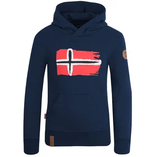 TROLLKIDS Trondheim Kapuzenpullover - Navy - 128 cm