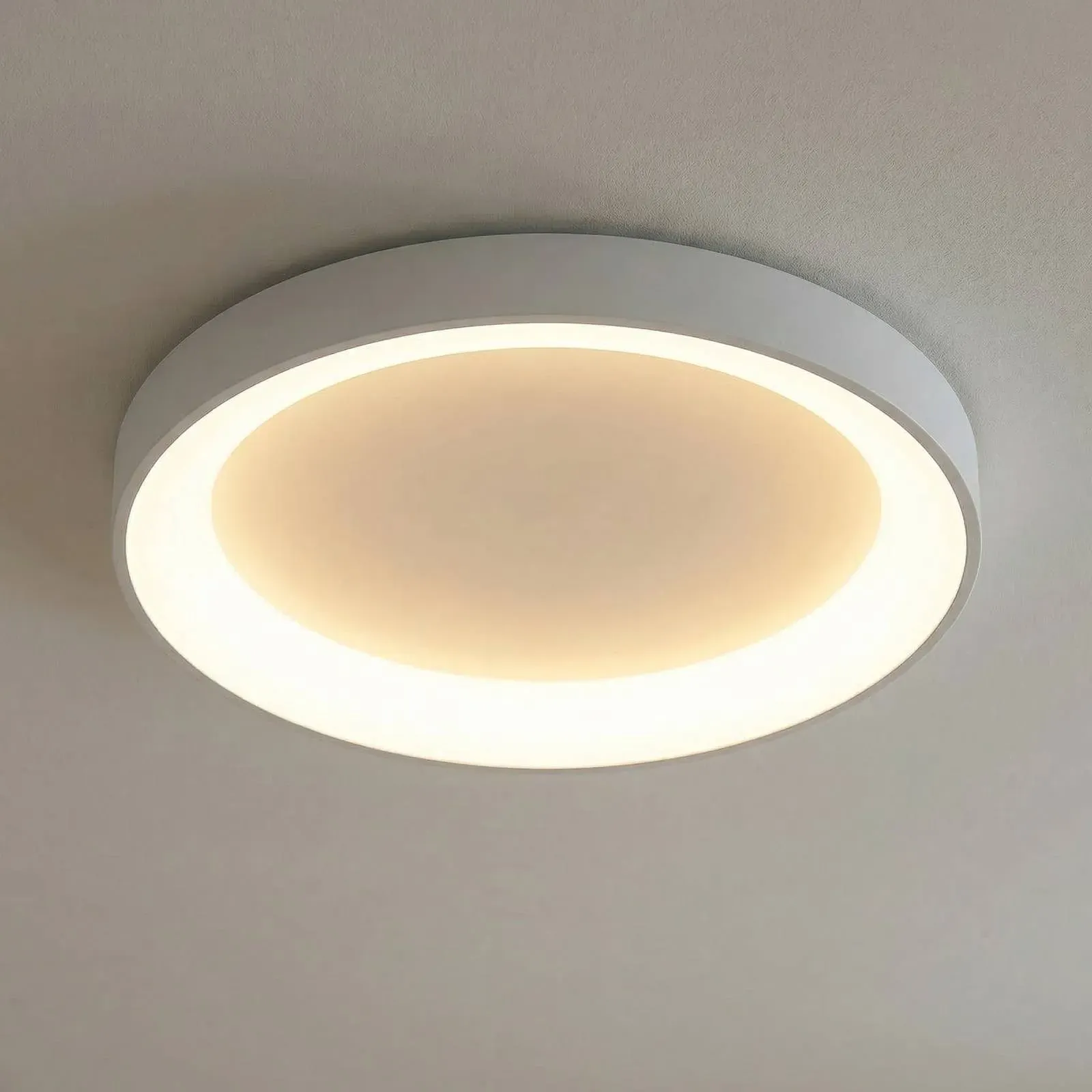 Mantra Iluminación LED Deckenlampe Niseko II, dimmbar, weiß / opal, für Wohn- / Esszimmer, Aluminium, Modern, LED Deckenleuchte - 65 cm - 65 cm - 9.6 cm