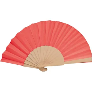 Aufklappbarer Papierfächer / Handfächer / Farbe: rot - Rot
