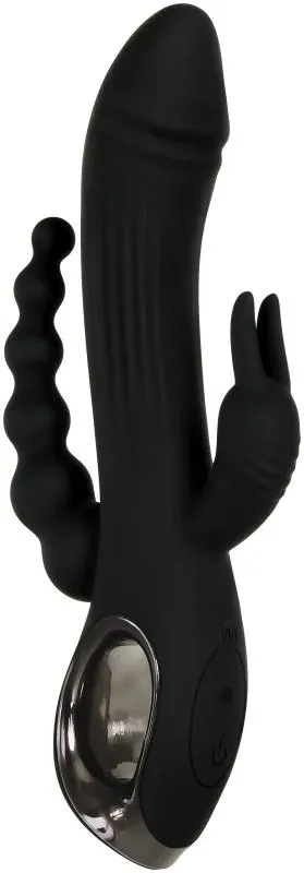 Evolved »Trifecta« Rabbit-Vibrator Schwarz