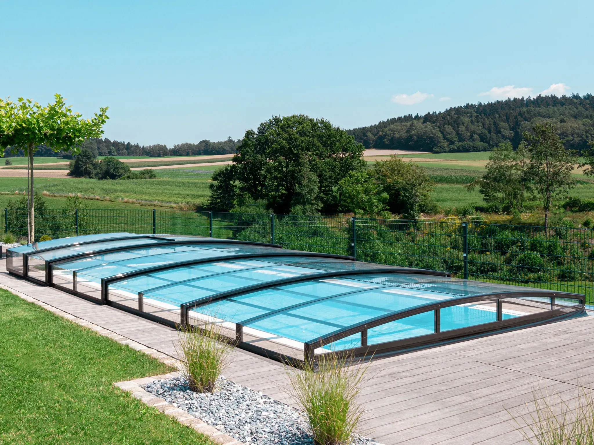Pool mit Abdeckung 3,0x6,0m - Skimmerpool