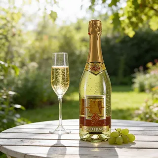 Rüdesheimer Weinkellerei 0 Goldtraum mit echtem Blattgold (aromatisiertes schaumweinhaltiges Getränk  Deutschland