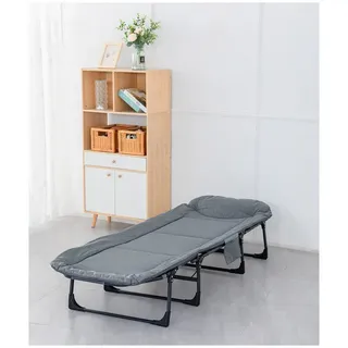 HTI-Living Gästebett Gästebett 65 x 190 Egon klappbares Einzelbett (Stück, 1-St., 1 Gästebett) Klappbett Feldbett Karpfenliege grau