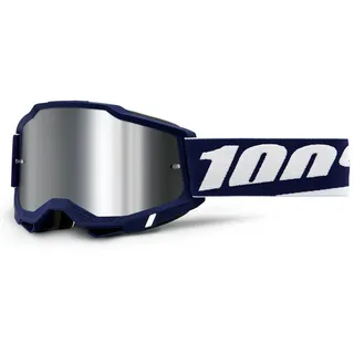 100% Accuri 2, Brille Mifflin, silberfarben, verspiegelt