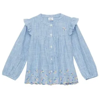 S.Oliver Junior Langarmbluse blau 116/122 EU