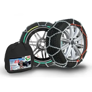 COMPASS Schneeketten SUV-Van für Reifen 225/75 R16, extra stark 16x27mm, TÜV geprüft, (245), 1 Paar