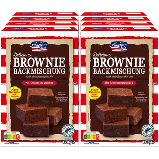 American Style Brownie Backmischung 420 g, 8er Pack