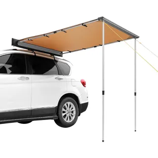 VEVOR Sonnensegel Wohnwagen 1,4x2m Sonnenvordach Wohnmobil UV50+ UV-Schutz Markise 280-g-Polyestergewebe Vorzelt PU3000mm Wasserdicht inkl. PVC-Tasche Ideal für Camping Familientreffen Ausflüge