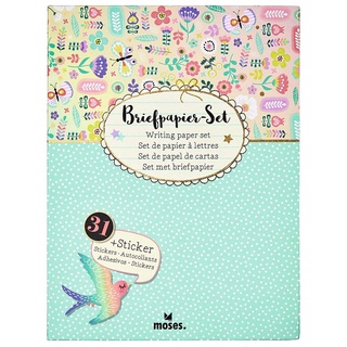Moses Flowers & Friends Briefpapier-Set