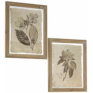 Mirabeau Wanddekoobjekt Bild 2er Set Guyra beige/braun beige|braun