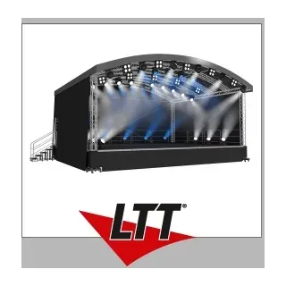 Traversen Naxpro-Truss Rundbogendach-Bühne AR08 - 8,00 x 6,00/6,60 x 4,88 m (BxLxH)