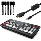Blackmagic Design ATEM Mini Pro ISO HDMI Live Stream Switcher Bundle mit 6' HDMI-Kabel, 7' Cat5e-Kabel und 5er-Pack SolidSignal Kabelbindern (SWATEMMINIBPRISO)