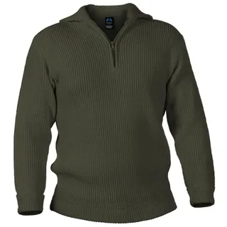 Blauer Peter - Merino-Kinder-Troyer - Pullover - 10 Farben, Farbe:Oliv, Größe:146 - 146