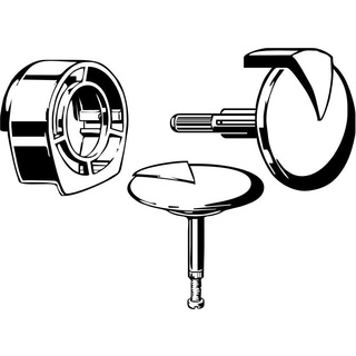 Viega Ausstattungsset Multiset Trio 6161.05 Rosette, Zulaufabdeckung verchromt