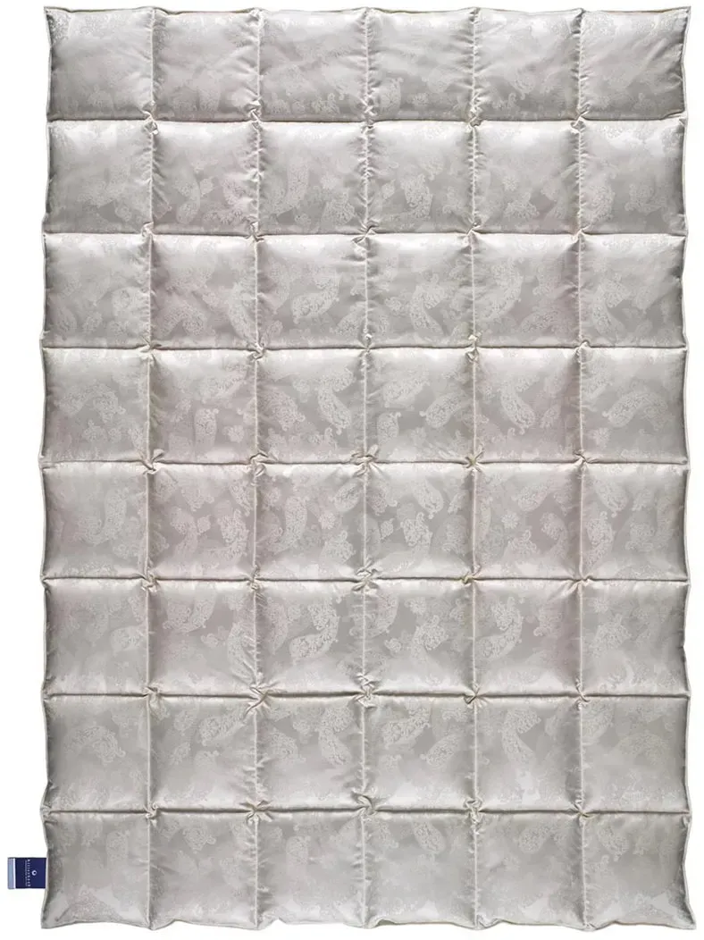 Billerbeck Eiderdaunen Decke Exclusiv No1 Jacquard-Mono - 155x220cm