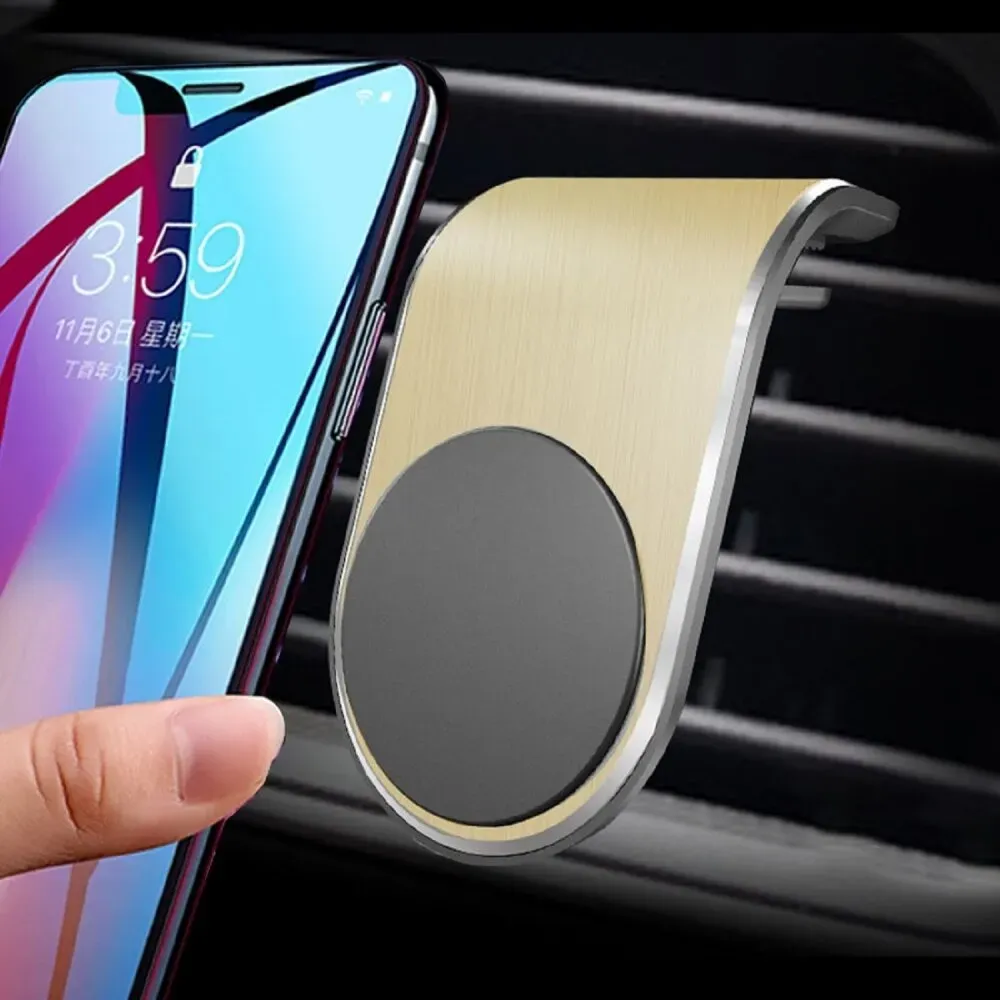 Auto Magnetisch Handyhalterung KFZ Lüftungsgitter Halterung Gold iPhone, Samsung, Huawei, Xiaomi, Oneplus, Sony Xperia, Oppo