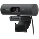 Logitech Webcam BRIO 500, 960-001422, grafit, USB-C, mit Mikrofon und Abdeckung, Full-HD (1080p)
