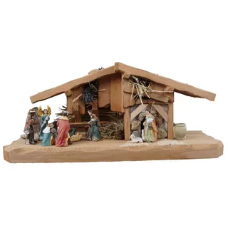 Krippenbaustudio Böhner Bezaubernde Weihnachtskrippe Kalchreuth inkl. 11-tlg. Figurensatz K 111, Maße .