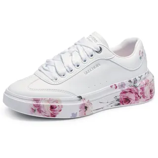 SKECHERS Court Classics Cordova Classic - Painted Florals, Weiss/opulenter Garten, 40 EU - 40 EU