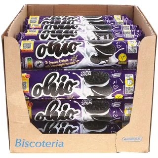 Biscoteria Ohio Keksrolle Vanille 154 g, 24er Pack