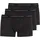 Herren 3er Pack Boxershorts Trunks Schwarz/Schwarz/Schwarz XXL