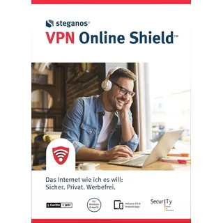 Steganos Online Shield VPN 2026 5 Geräte 1 Jahr