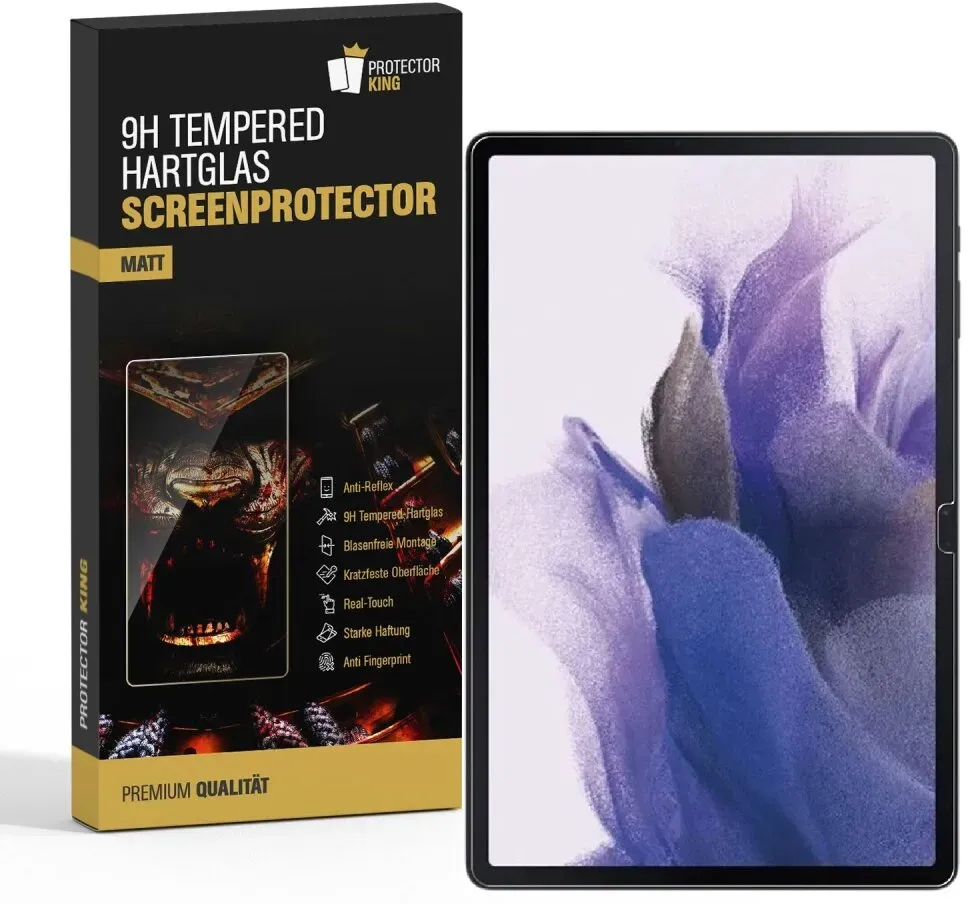 6x 9H Panzerglas für Samsung Galaxy Tab S7 FE Displayschutz Schutzglas Matt ENTSPIEGELT ANTI-REFLEX Schutzfolie Hartglas Panzerfolie Displayglas Tempered Glasfolie Sicherheitsglas Echtglas