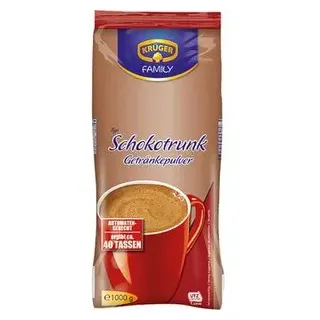 Krüger Kakao Schokotrunk Getränkepulver, für Kaffeeautomaten, 1000g