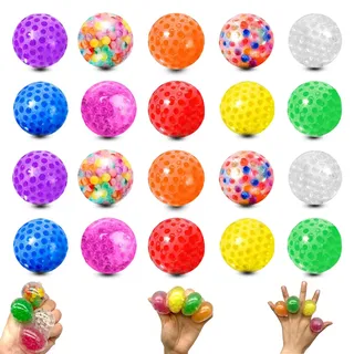 MHDUYEG 20 Stück Mini Stressball Antistressball Anti Stress Bälle Kinder Stressball Kinder Stressball Erwachsene Antistressball Kinder Wutball für Kinder, Kinder