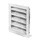 450 Wetterschutzgitter 522x60x522mm Aluminium Naturfarben Eloxiert
