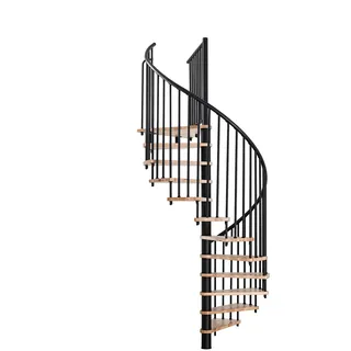 Minka Spindeltreppe Spiral Smart Buche-Schwarz 100 cm