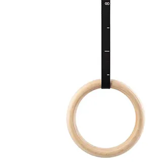 Generisch Gymnastikringe | Turnringe Holz | Birch Ringe Calisthenics Turnen | Ziehen Sie Fitness Ring Muscle Trainingsausrüstung für Zuhause, Fitnessstudio -Workouts (32 mm)