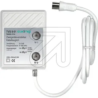 Axing Zweigeräteverstärker TVS 8-01