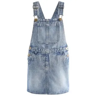 Next Latzkleid Trägerkleid aus Denim (1-tlg) blau 122 (7J)