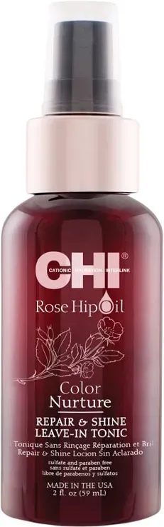 CHI Rose Hip Oil Color Nurture Repair & Shine Leave-In Tonic 59ml
