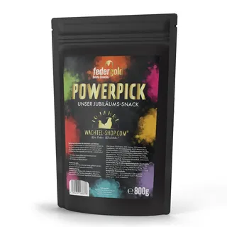 WachtelGold PowerPick - Bunte Hirse, Sämereien, Kräuter, Gammarus und Co. - für Wachteln, Hühner & Co.