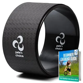 Yoga Rad Groß XL Breit – Anfängerfreundliches Yogarad Groß Breit - Bequemes, Stabiles, Sicheres Jumbo Yoga Wheel - Körperhaltung Verbessern - Übungen zu Hause - Gegen Rückenschmerzen