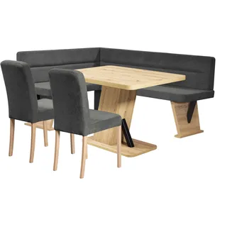 Home Affaire »Laros Sitzgruppe, Eckbank, Stühle, Tisch«, (Set, 4tlg Set), perfekt für Küche, Esszimmer, Wohnzimmer, Bestseller