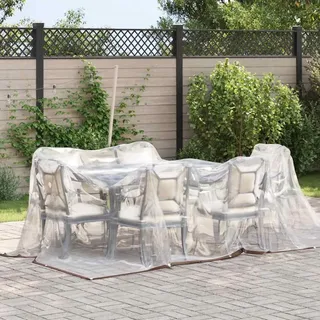 vidaXL Transparente Plane mit Ösen 3x4 m Polyethylen