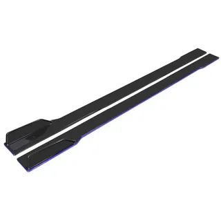 DCZBYCJ Auto Seitenschweller für BMW 5 Series E60+E61 2003-2010, Auto Seitenschweller Flügeldiffusor Seitenschürze Seitenrock Splitter Zubehör,2.2m Black+Blue