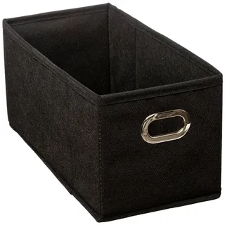 5five simply smart Aufbewahrungsbox in schwarz - Scatola portaoggetti, 15 x 31 x 15 cm, colore: Nero