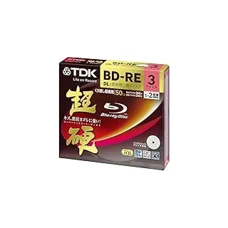 TDK Blu-ray Disc 3 Pack - 50GB 2X BD-RE DL