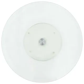 vidaXL Servierplatte Drehbar Transparent 60 cm Hartglas