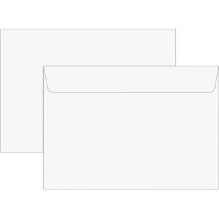 Brunnen Briefumschlag C6 weiß haftklebend,