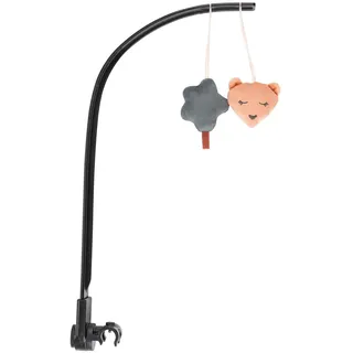 hauck Spielbogen für Highchair Bouncer Babywippe (nicht mit anderen Modellen kompatibel), mit Quietsch und Rassel Effekt, Verstellbarer Winkel, Einfache Befestigung an der Wippe (Bear)