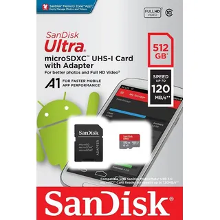UHS-I U1 A1 120 MB/s 512 GB
